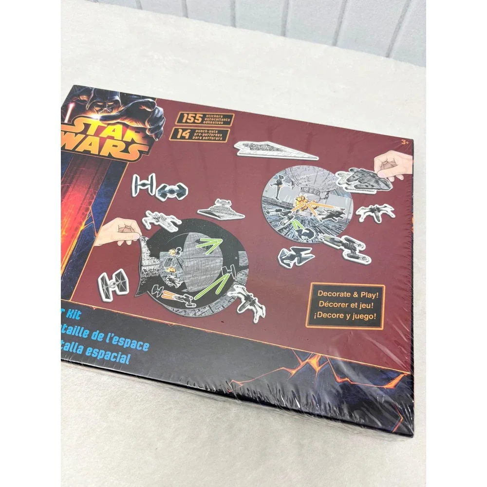 Star Wars Space Battle Sticker Kit Sandylion 155 Stickers 14 Punch-Outs Sealed